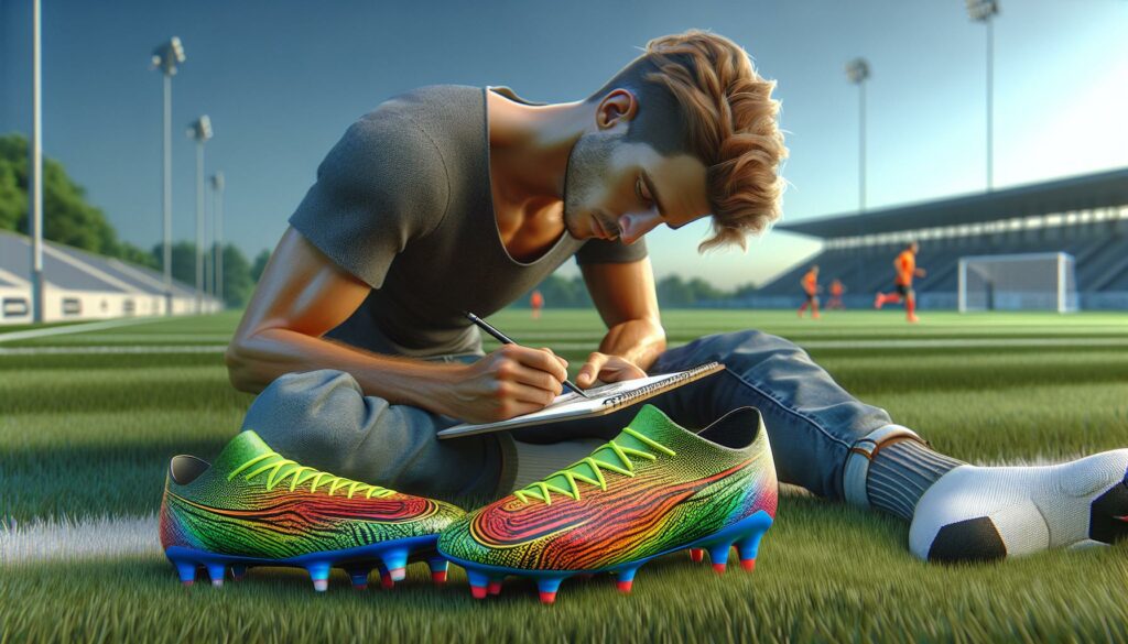 soccer cleats drawing