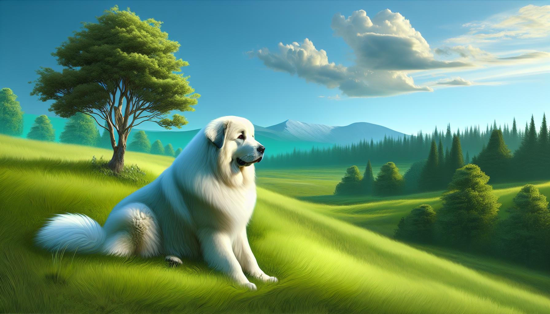 great pyrenees drawing